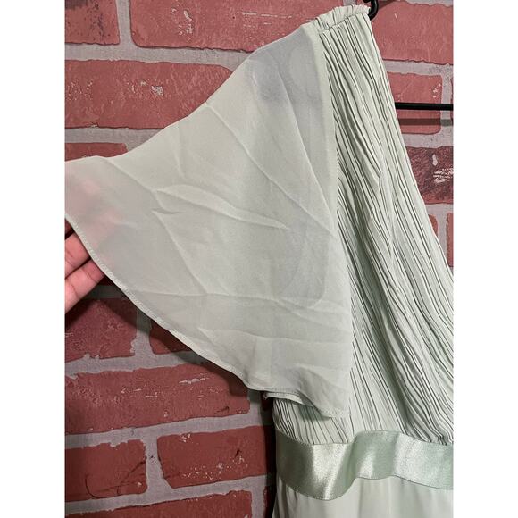 Ever Pretty Sage Green Chiffon Empire Waist Gown – Size 2XL (New with Tags) - Picture 2 of 7